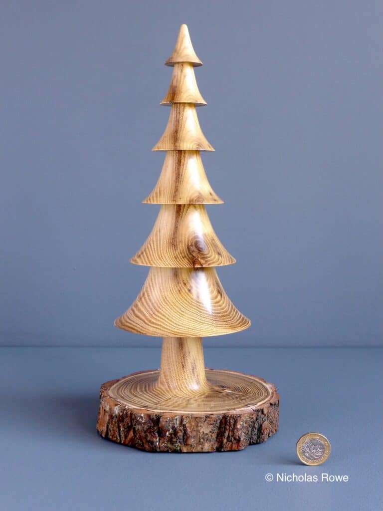 Acacia Tree with Bark, waxed, Wood from Braintree.